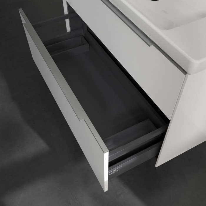 Villeroy & Boch Subway 3.0 Waschtischunterschrank 97,3 cm, 2 Auszüge, mit LED-Beleuchtung