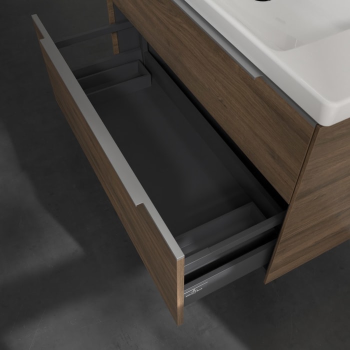 Villeroy & Boch Subway 3.0 Waschtischunterschrank 97,3 cm, 2 Auszüge, mit LED-Beleuchtung