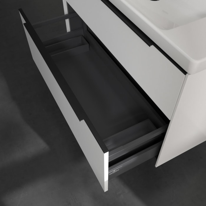 Villeroy & Boch Subway 3.0 Waschtischunterschrank 97,3 cm, 2 Auszüge, mit LED-Beleuchtung