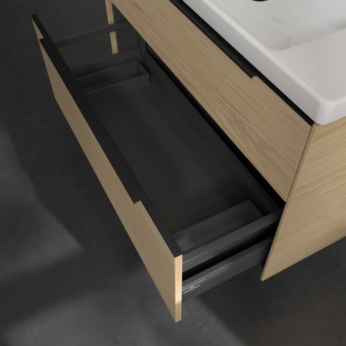 Villeroy & Boch Subway 3.0 Waschtischunterschrank 97,3 cm, 2 Auszüge, mit LED-Beleuchtung