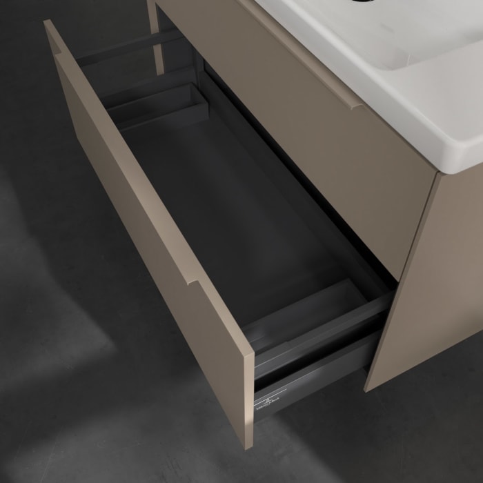 Villeroy & Boch Subway 3.0 Waschtischunterschrank 97,3 cm, 2 Auszüge, mit LED-Beleuchtung