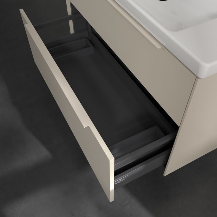 Villeroy & Boch Subway 3.0 Waschtischunterschrank 97,3 cm, 2 Auszüge, mit LED-Beleuchtung