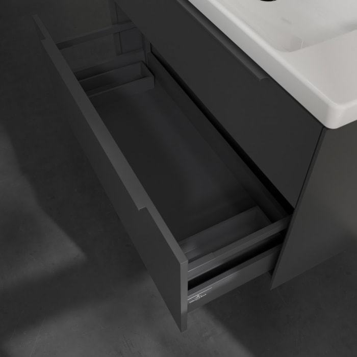 Villeroy & Boch Subway 3.0 Waschtischunterschrank 97,3 cm, 2 Auszüge, mit LED-Beleuchtung