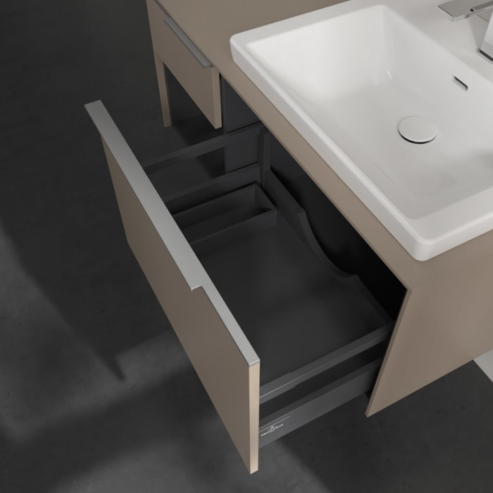 Villeroy & Boch Subway 3.0 Waschtischunterschrank 100,1 cm, 2 Auszüge und Regal links, ohne LED-Beleuchtung