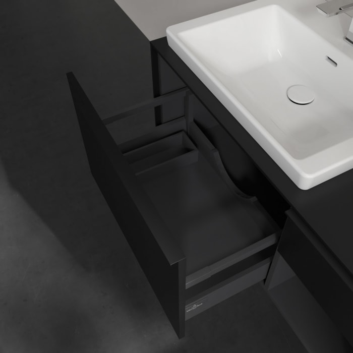 Villeroy & Boch Subway 3.0 Waschtischunterschrank 100,1 cm, 2 Auszüge und Regal rechts, ohne LED-Beleuchtung