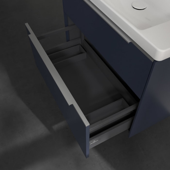 Villeroy & Boch Subway 3.0 Waschtischunterschrank 77,2 cm, 2 Auszüge, mit LED-Beleuchtung