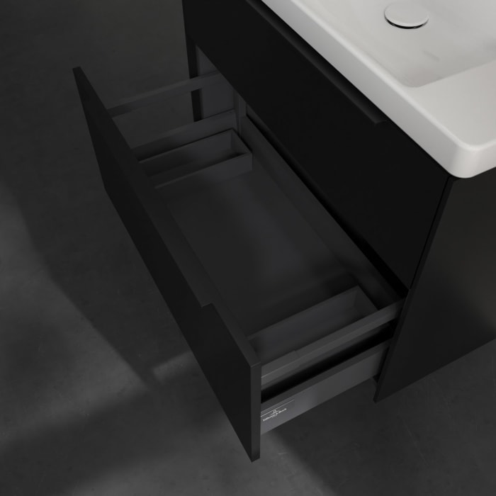 Villeroy & Boch Subway 3.0 Waschtischunterschrank 77,2 cm, 2 Auszüge, mit LED-Beleuchtung