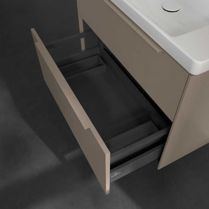 Villeroy & Boch Subway 3.0 Waschtischunterschrank 77,2 cm, 2 Auszüge, mit LED-Beleuchtung