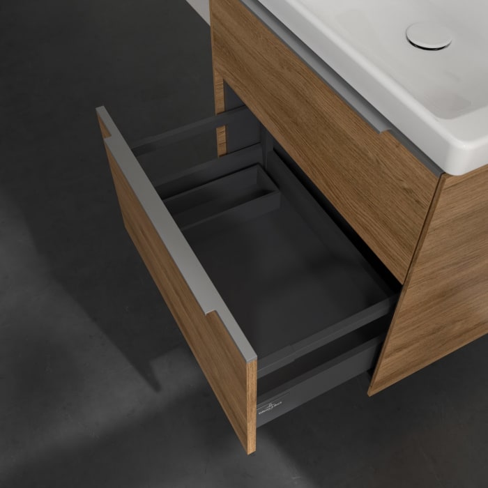 Villeroy & Boch Subway 3.0 Waschtischunterschrank 62,2 cm, 2 Auszüge, ohne LED-Beleuchtung