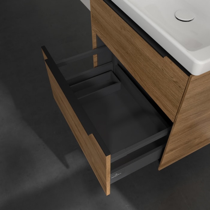 Villeroy & Boch Subway 3.0 Waschtischunterschrank 62,2 cm, 2 Auszüge, ohne LED-Beleuchtung