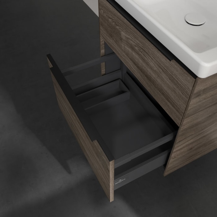 Villeroy & Boch Subway 3.0 Waschtischunterschrank 57,2 cm, 2 Auszüge, ohne LED-Beleuchtung