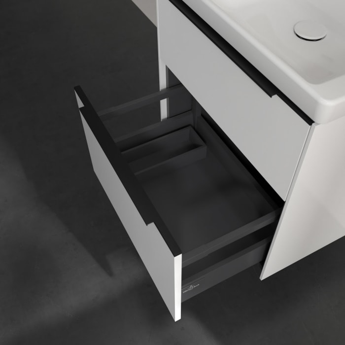 Villeroy & Boch Subway 3.0 Waschtischunterschrank 57,2 cm, 2 Auszüge, ohne LED-Beleuchtung