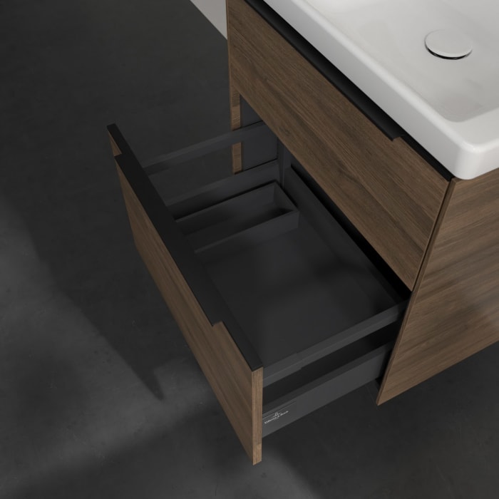 Villeroy & Boch Subway 3.0 Waschtischunterschrank 57,2 cm, 2 Auszüge, ohne LED-Beleuchtung