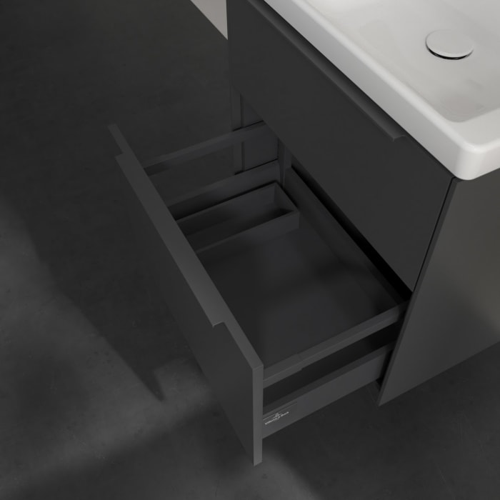 Villeroy & Boch Subway 3.0 Waschtischunterschrank 57,2 cm, 2 Auszüge, ohne LED-Beleuchtung