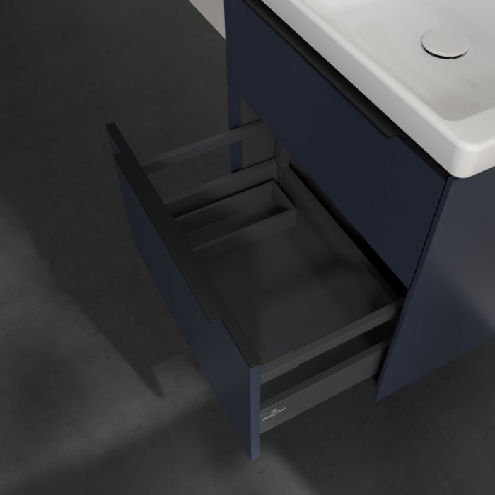 Villeroy & Boch Subway 3.0 Waschtischunterschrank 57,2 cm, 2 Auszüge, mit LED-Beleuchtung