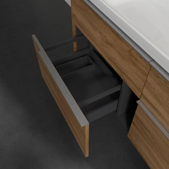 Villeroy & Boch Subway 3.0 Waschtischunterschrank 127,2 cm, 4 Auszüge, ohne LED-Beleuchtung