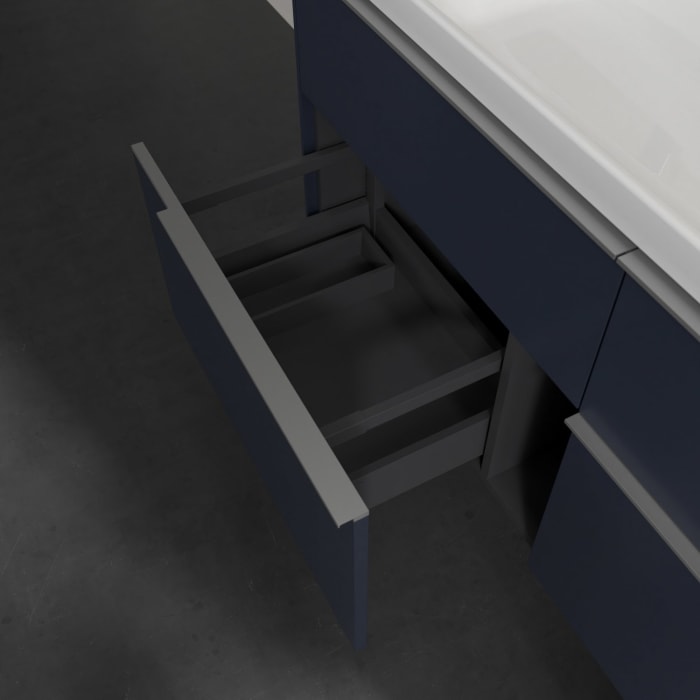 Villeroy & Boch Subway 3.0 Waschtischunterschrank 127,2 cm, 4 Auszüge, ohne LED-Beleuchtung