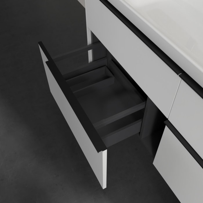 Villeroy & Boch Subway 3.0 Waschtischunterschrank 127,2 cm, 4 Auszüge, mit LED-Beleuchtung