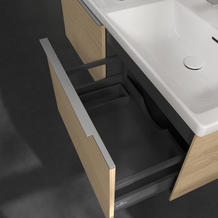 Villeroy & Boch Subway 3.0 Waschtischunterschrank 127,2 cm, 2 Auszüge, ohne LED-Beleuchtung, für Doppel-Waschtisch