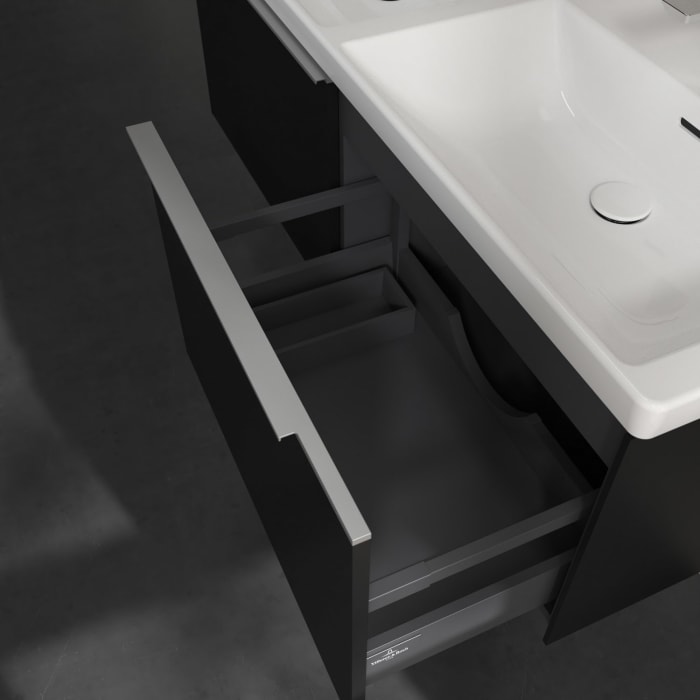 Villeroy & Boch Subway 3.0 Waschtischunterschrank 127,2 cm, 2 Auszüge, ohne LED-Beleuchtung, für Doppel-Waschtisch