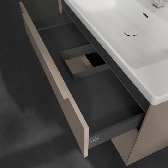 Villeroy & Boch Subway 3.0 Waschtischunterschrank 97,3 cm, 2 Auszüge, mit LED-Beleuchtung