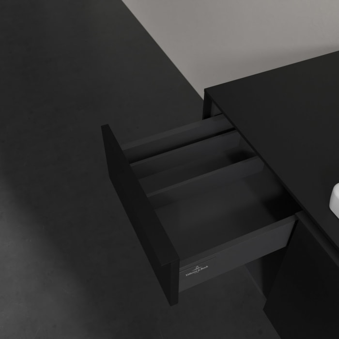 Villeroy & Boch Subway 3.0 Waschtischunterschrank 100,1 cm, 2 Auszüge und Regal links, mit LED-Beleuchtung