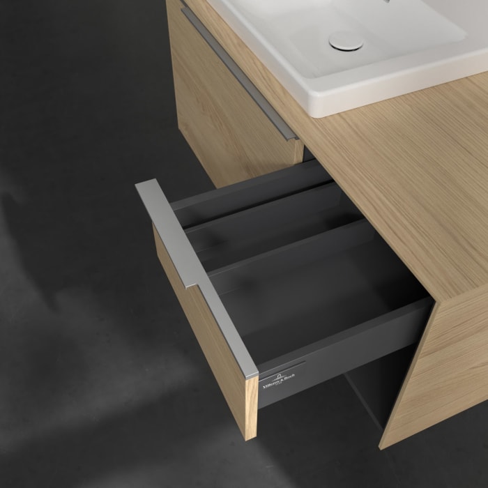 Villeroy & Boch Subway 3.0 Waschtischunterschrank 100,1 cm, 2 Auszüge und Regal rechts, ohne LED-Beleuchtung