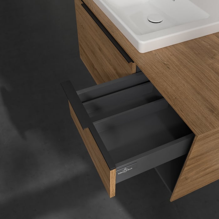 Villeroy & Boch Subway 3.0 Waschtischunterschrank 100,1 cm, 2 Auszüge und Regal rechts, ohne LED-Beleuchtung