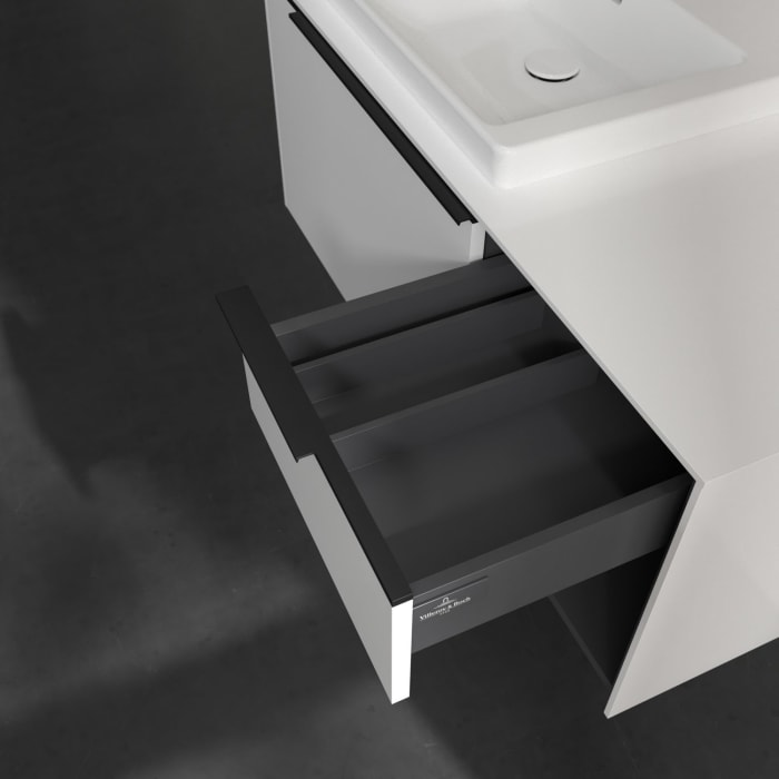 Villeroy & Boch Subway 3.0 Waschtischunterschrank 100,1 cm, 2 Auszüge und Regal rechts, ohne LED-Beleuchtung