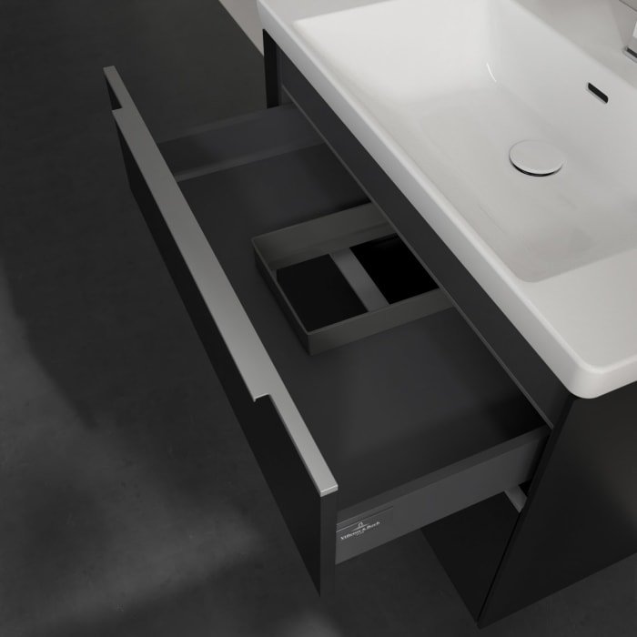 Villeroy & Boch Subway 3.0 Waschtischunterschrank 77,2 cm, 2 Auszüge, mit LED-Beleuchtung