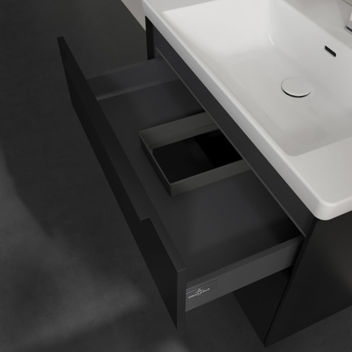 Villeroy & Boch Subway 3.0 Waschtischunterschrank 77,2 cm, 2 Auszüge, mit LED-Beleuchtung