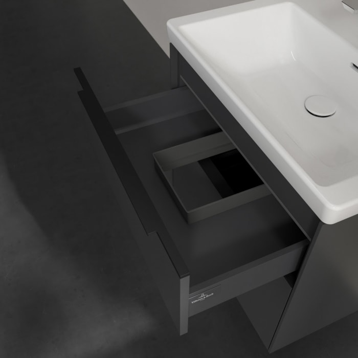 Villeroy & Boch Subway 3.0 Waschtischunterschrank 62,2 cm, 2 Auszüge, mit LED-Beleuchtung