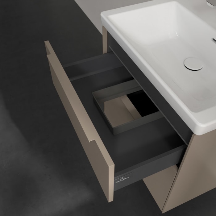 Villeroy & Boch Subway 3.0 Waschtischunterschrank 62,2 cm, 2 Auszüge, mit LED-Beleuchtung