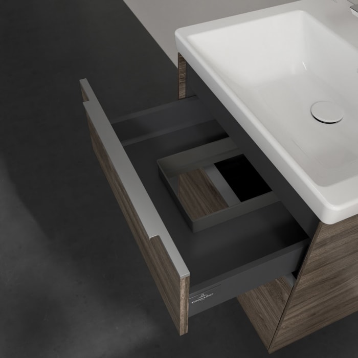 Villeroy & Boch Subway 3.0 Waschtischunterschrank 57,2 cm, 2 Auszüge, ohne LED-Beleuchtung