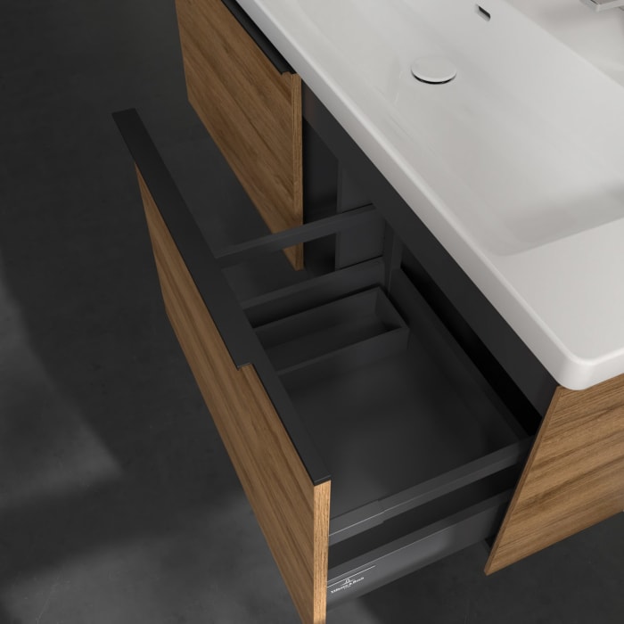 Villeroy & Boch Subway 3.0 Waschtischunterschrank 127,2 cm, 2 Auszüge, ohne LED-Beleuchtung