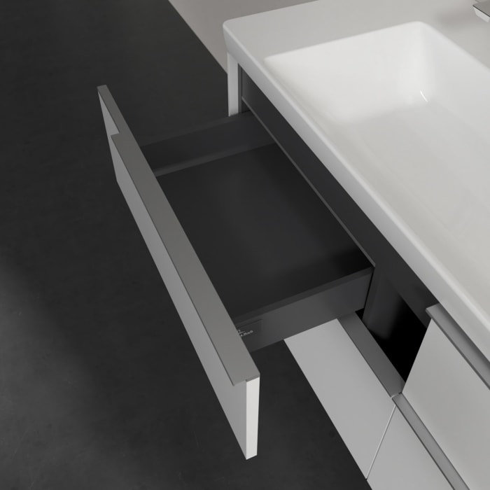 Villeroy & Boch Subway 3.0 Waschtischunterschrank 127,2 cm, 4 Auszüge, mit LED-Beleuchtung