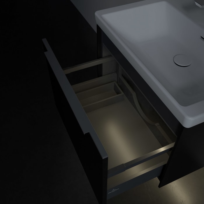 Villeroy & Boch Subway 3.0 Waschtischunterschrank 62,2 cm, 1 Auszug, mit LED-Beleuchtung
