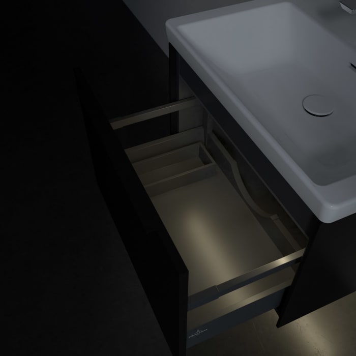 Villeroy & Boch Subway 3.0 Waschtischunterschrank 62,2 cm, 1 Auszug, mit LED-Beleuchtung