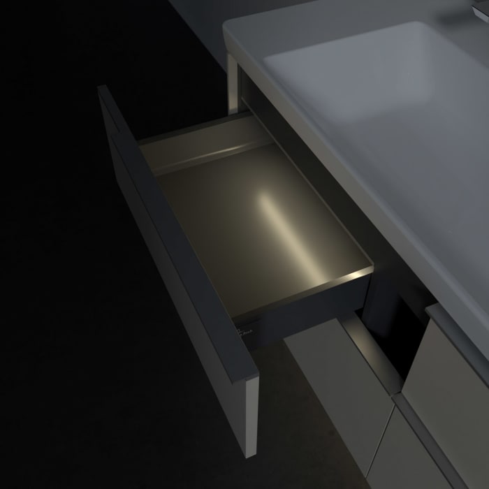 Villeroy & Boch Subway 3.0 Waschtischunterschrank 127,2 cm, 4 Auszüge, mit LED-Beleuchtung