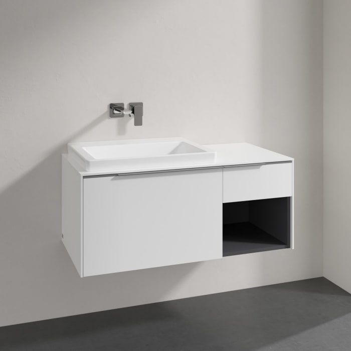 Villeroy & Boch Subway 3.0 Badmöbel-Set 100,1 cm, Waschbecken links