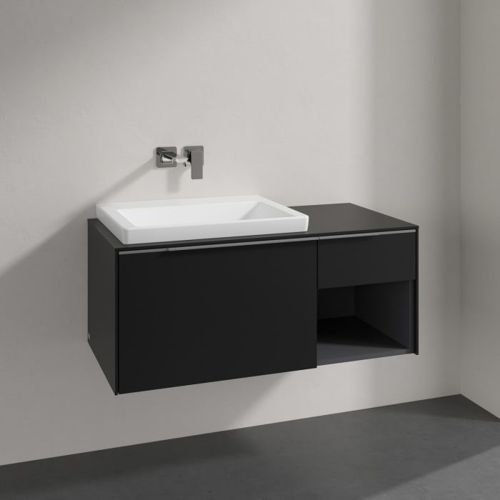 Villeroy & Boch Subway 3.0 Badmöbel-Set 100,1 cm, Waschbecken links mit CeramicPlus