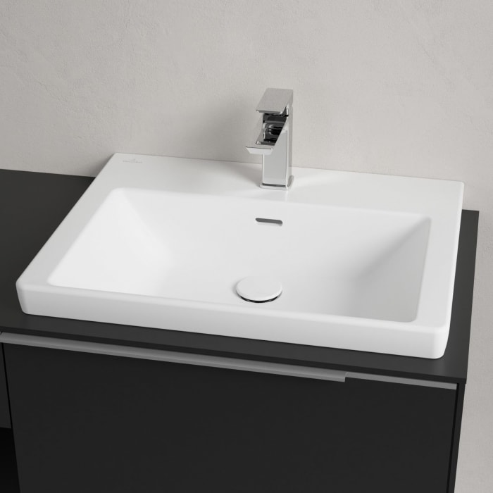 Villeroy & Boch Subway 3.0 Badmöbel-Set 100,1 cm, Waschbecken rechts mit CeramicPlus