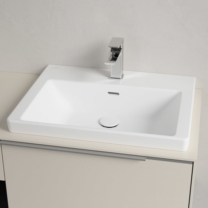 Villeroy & Boch Subway 3.0 Badmöbel-Set 100,1 cm, Waschbecken rechts mit CeramicPlus