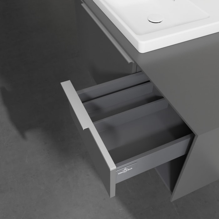 Villeroy & Boch Subway 3.0 Badmöbel-Set 100,1 cm, Waschbecken links mit CeramicPlus