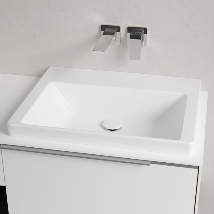 Villeroy & Boch Subway 3.0 Badmöbel-Set 100,1 cm mit Beleuchtung, Waschbecken rechts