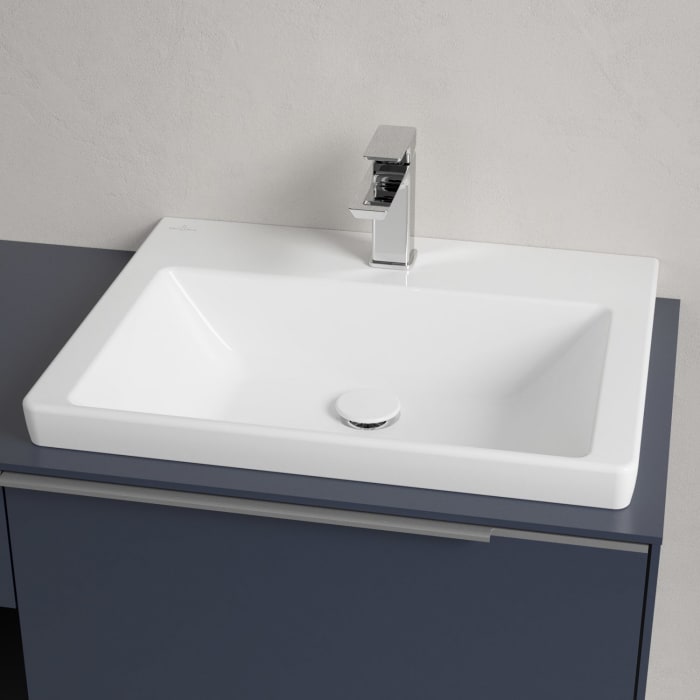 Villeroy & Boch Subway 3.0 Badmöbel-Set 100,1 cm mit Beleuchtung, Waschbecken rechts