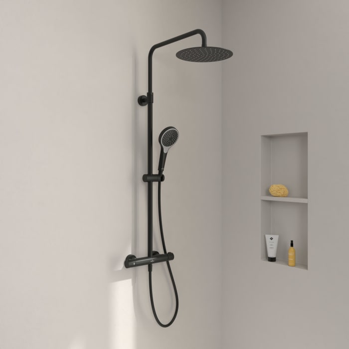 Villeroy & Boch Taro Duschsystem mit 3 Funktionen für Wandmontage