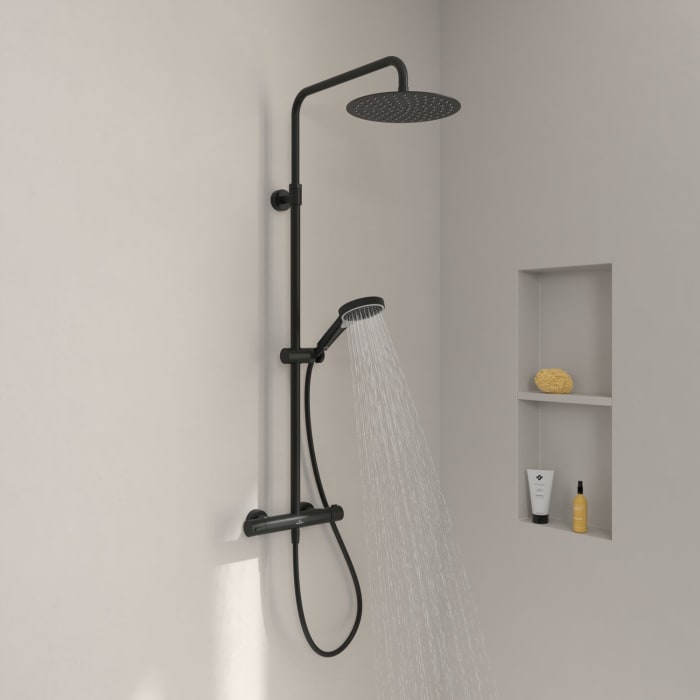 Villeroy & Boch Taro Duschsystem mit 3 Funktionen für Wandmontage