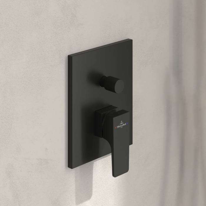 Villeroy & Boch Taro Duschsystem mit Brausestange Kopfbrause und UP-Einhebel-Armatur