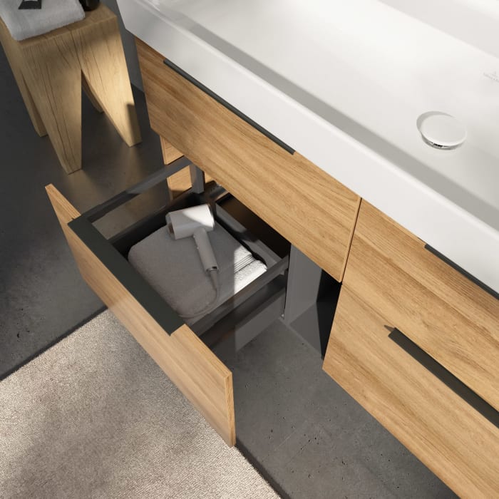 Villeroy & Boch Taro Waschtischunterschrank 115 cm mit 4 Auszügen